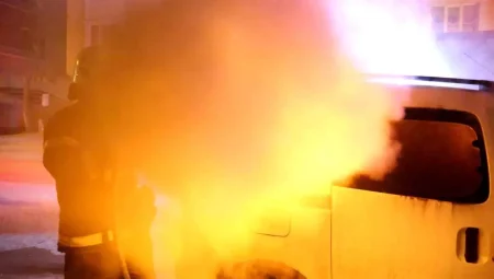 Aksaray’da Yangın Gayreti Sırasında Şok Edici Anlar