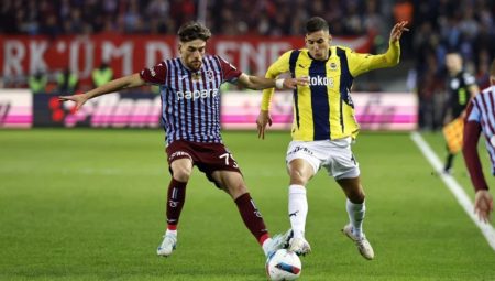 Fenerbahçe – Trabzonspor: Beklenen 11’ler