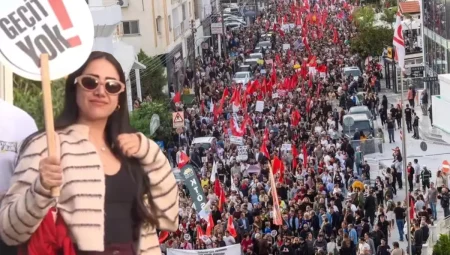 KKTC’de garip bir protesto! Başörtüsü özgürlüğü rahatsız etti