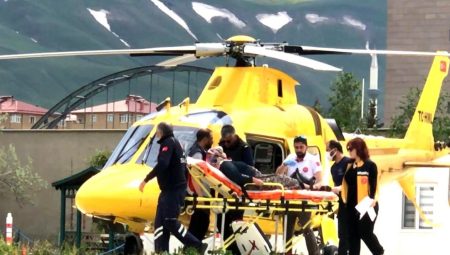 Erzurum’da vakte karşı yarış: Kalp krizi geçiren hasta ambulans helikopterle hastaneye yetiştirildi