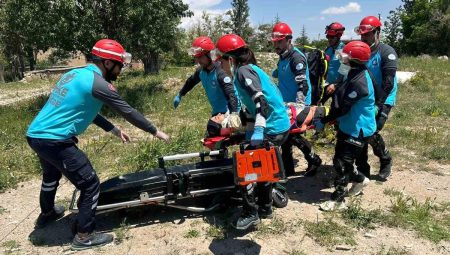 Niğde UMKE çalışanı medikal kurtarma uygulamaları eğitimini tamamladı