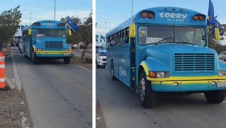 Tarihinde birinci kere Dünya Kupası’na katılacak olan Curaçao Ulusal Grubu’nun otobüsü olay oldu