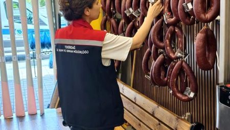 Tekirdağ’da et satış noktalarına sıkı kontrol